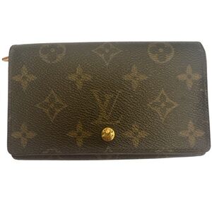 Louis Vuitton Brown Monogram Porte Monnaie Tresor Wallet